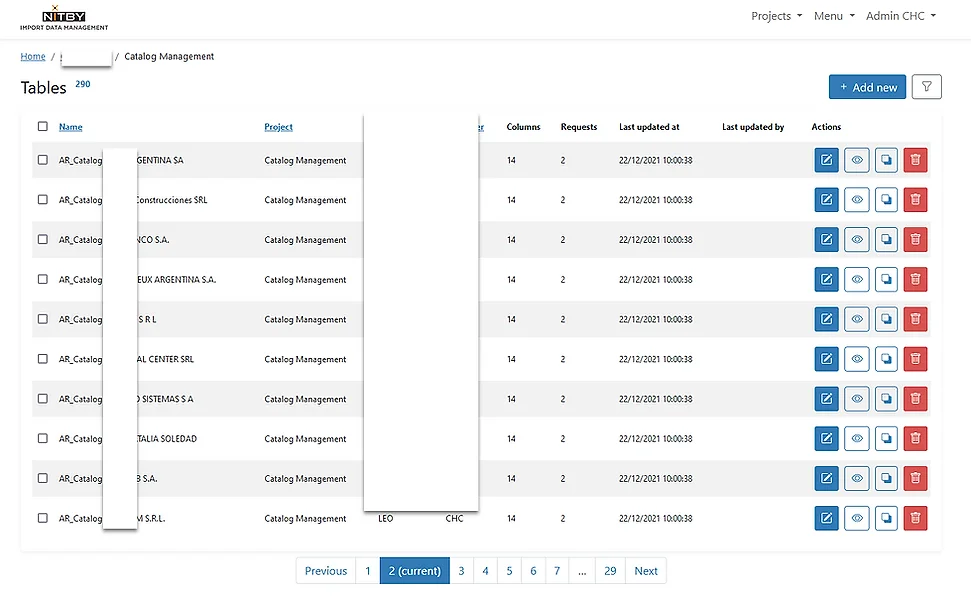 You can access to the current version and update it in one click