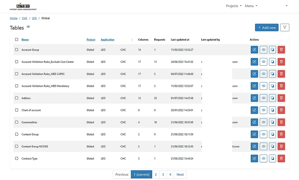 Coupa BSM needs to reflect your business activity and must be updated with multiple data